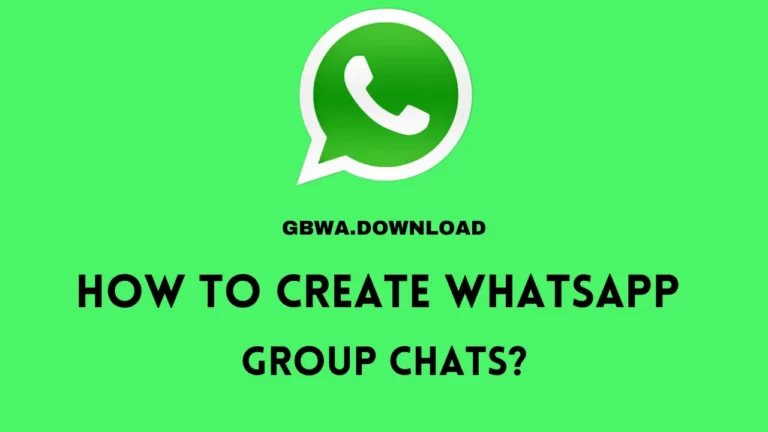 How To Create Whatsapp Group Chats