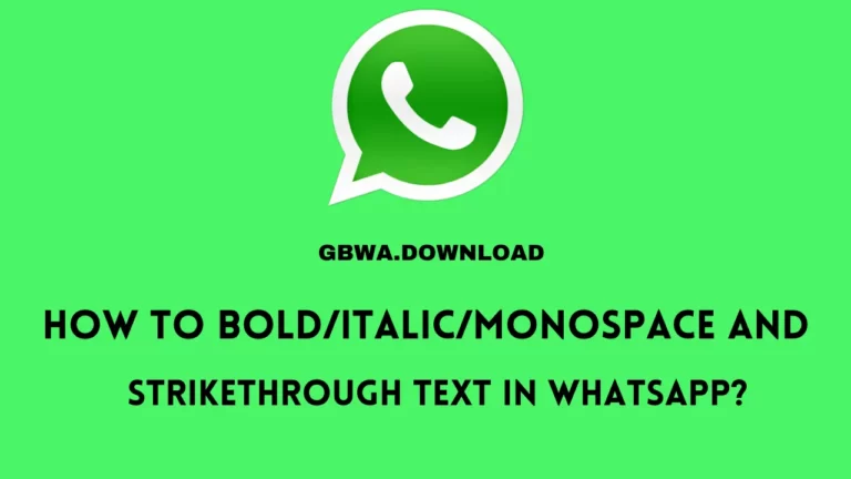 How to bold/italic/strikethrough in whatsapp